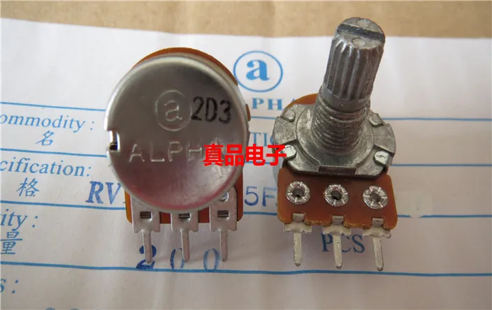 

[VK] ALPHA imported Taiwan 148 16 A50K A100K single fever class volume potentiometer handle 15MM switch