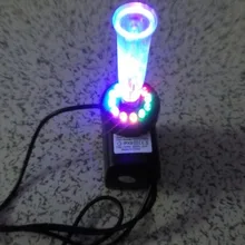 1 шт. 220 В DC насос аквариум пейзаж скала насос фонтана 12 Цвет LED Light 10 Вт