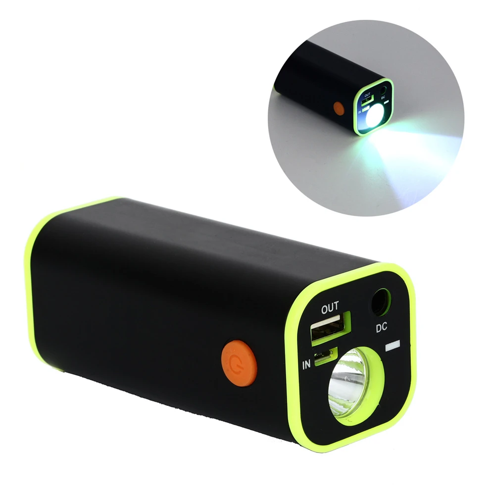 

USB 18650 Battery Charging Case Powerful Rechargeable Flashlight Torch Portable Power Bank Case with Cloth bag