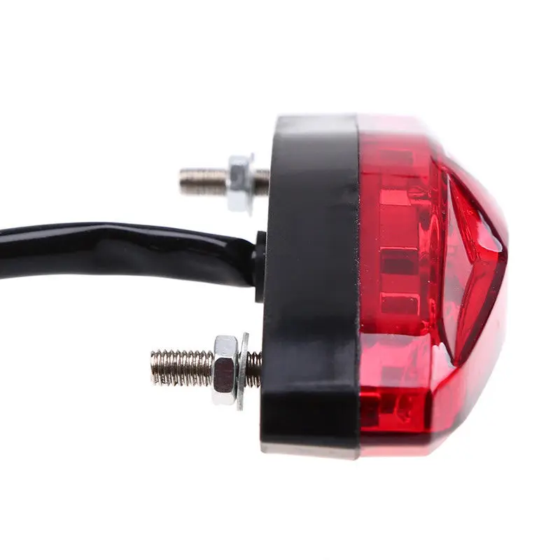 For Honda For Ducati 1PC 12V Motorcycle ATV Rear Stop Brake Light Red 15 LED Tail Running Lamp Waterproof Mayitr