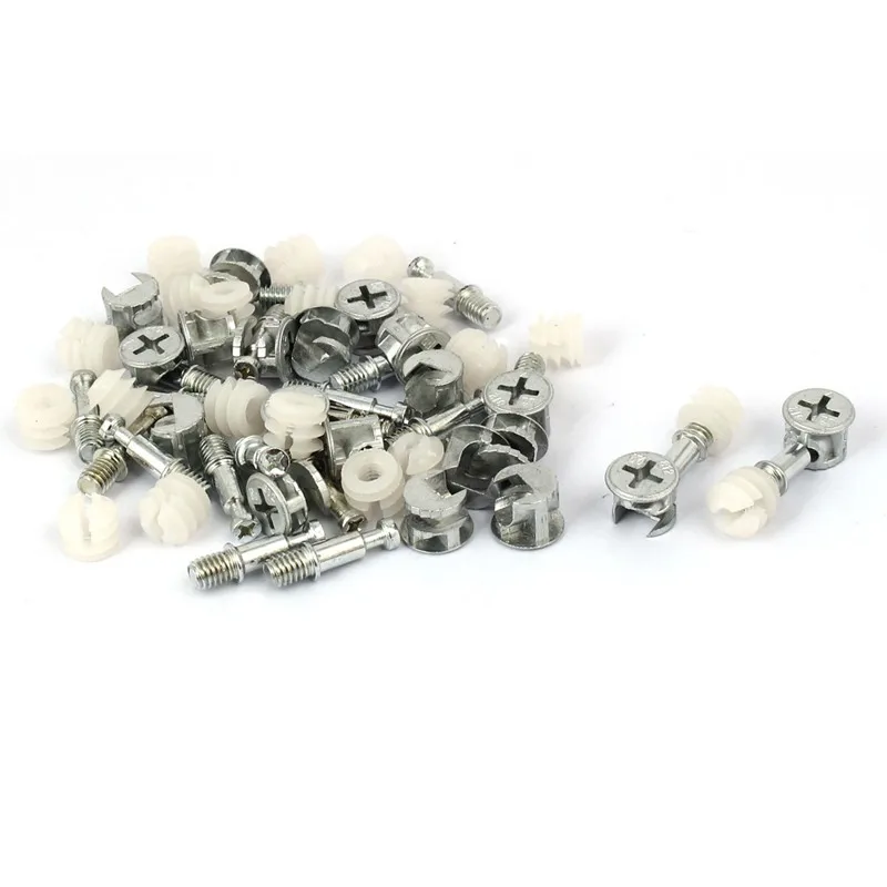 

Furniture Connecting Fitting Knock Down Furniture Cam LOCK Connecting Fitting Dowel Nut Assembly 20 Sets