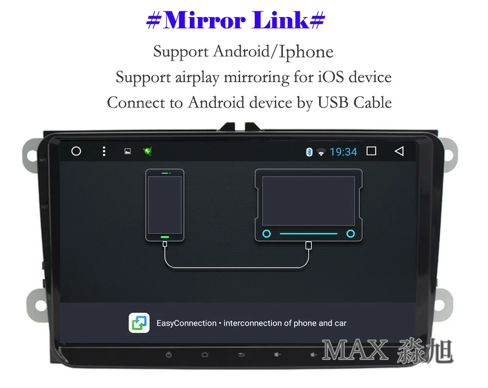 Excellent MAX GPS Navigation System Android 8.1 Car DVD Player for TIGUAN EOS POLO PASSAT CC GOLF 5 6 Radio RDS DAB+ BT 4G WIFI map 1080P 7