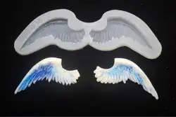 2 стиля правый левый угол крылья силиконовые формы эпоксидная смола ювелирные изделия Форма для кулонов изготовление ремесло плесень