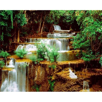 

5D DIY diamond embroidery spring waterfall diamond painting Cross Stitch full drill Rhinestone mosaic decoration