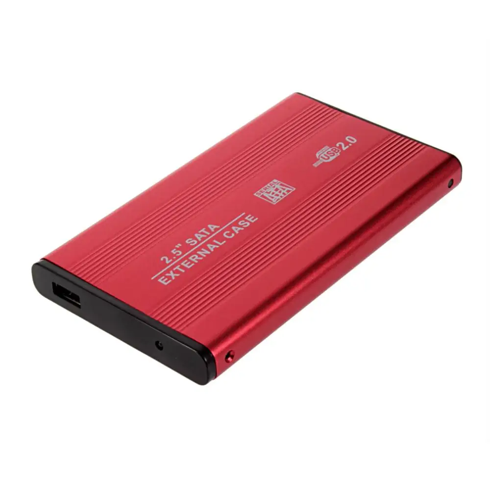 USB 2,0 2,5 дюймов ударопрочный USB 2,0 Алюминиевый Внешний накопитель SATA жесткий диск HDD корпус чехол Прямая поставка