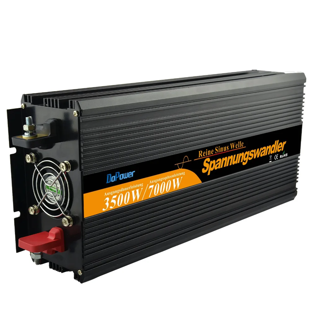 Высокое качество 3500 Вт (7000 3000wpeak) инвертор DC 12 В к AC 220 230 240 чистая синусоида питания