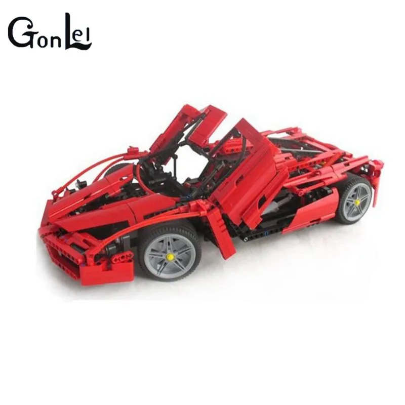

(GonLeI)9186 Enzo 1:10 Car Model Building Block Sets 1359pcs Educational Jigsaw DIY Construction Bricks brinquedos Gift