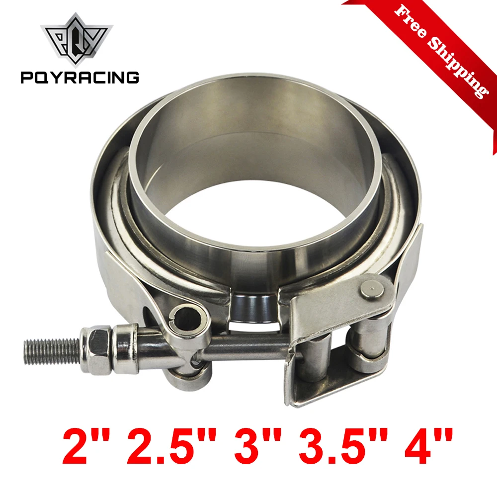 

2" 2.5" 3" 3.5" 4" Stainless Steel Car V-band Exhaust Male Female Flange Kit 76mm Vband Clamps V band Clamp 1.5 2.5 3 Inch Clip