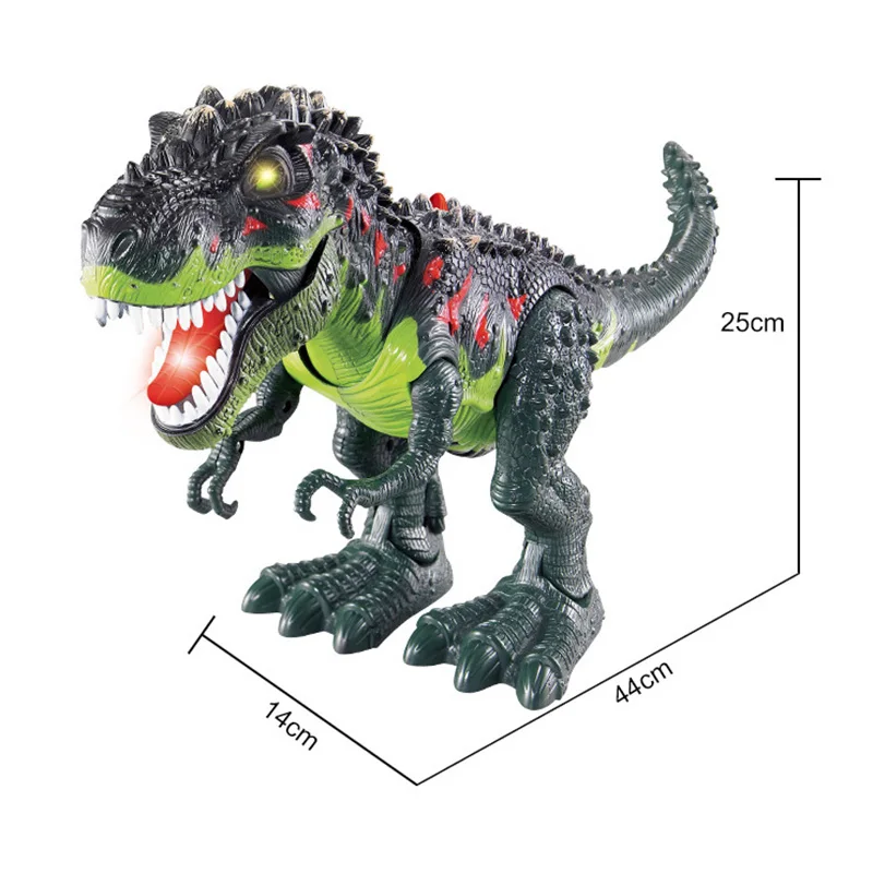 48 см Робот-Динозавр электронный Дракон животное игрушка ходьба со светом Звук тираннозавр батарея работает подарок для детей