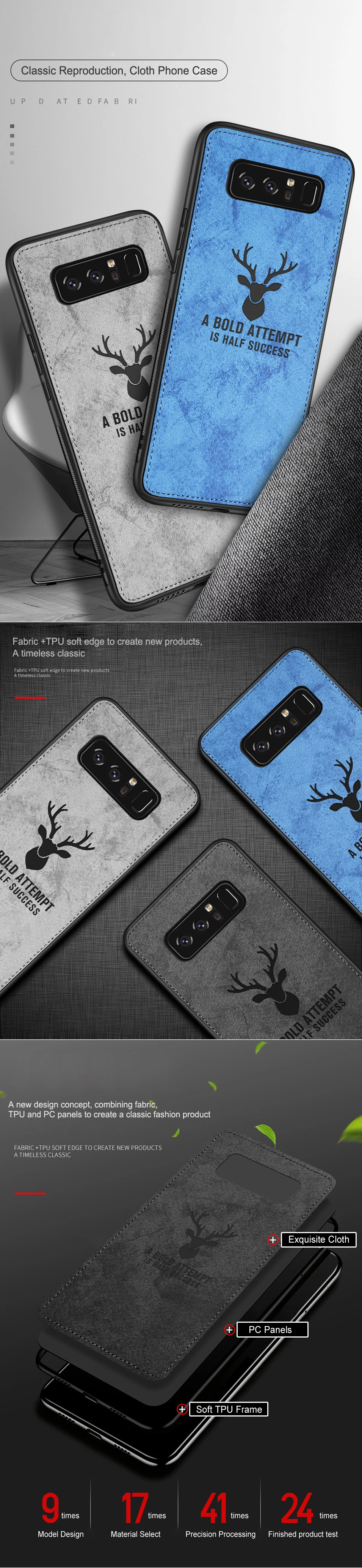 For Samsung Galaxy J4 J6 Plus DEER Patterned Cloth Cover for Samsung J8 J6 J4 J2 2018 J3 J5 J7 Pro 2017 Prime Case Soft Cover  (7)