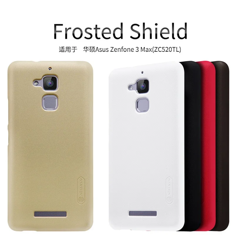 

Nillkin frosted shield pc hard case for ASUS Zenfone 3 Max ZC520TL 5.2inch plastic back cover phone cases with Screen protector