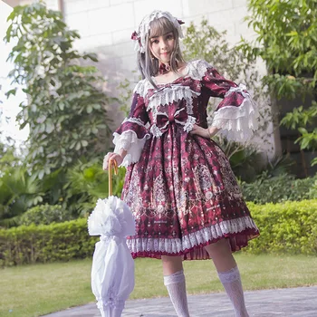 

2019 Limited New When Alice And The Corridors Of Op Dress Japanese Palace Restoring Ancient Ways Princess Skirt Lolita Dresses