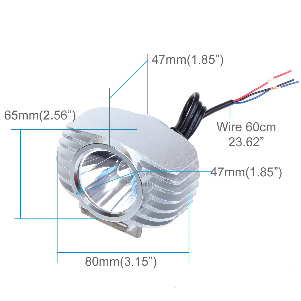 11 M11 MOTORCYCLE LED LIGHT size