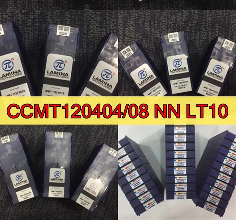CCMT120404/08 NN LT10 Швейцарский пластинки вставки карбида обработки: нержавеющая сталь, сталь, чугун. И т. д