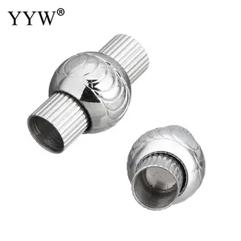

Stainless Steel 10PCs Magnetic Clasps Connectors Jewelry Findings Supplies Crafts Clasp for Leather End Cap 20x12x12mm