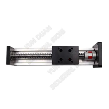 

100MM 200MM Stroke Electric Sliding Table Module 12mm Square Rail SFU1605 Ballscrew Slide Cross Linear Stage Guide Platform CNC