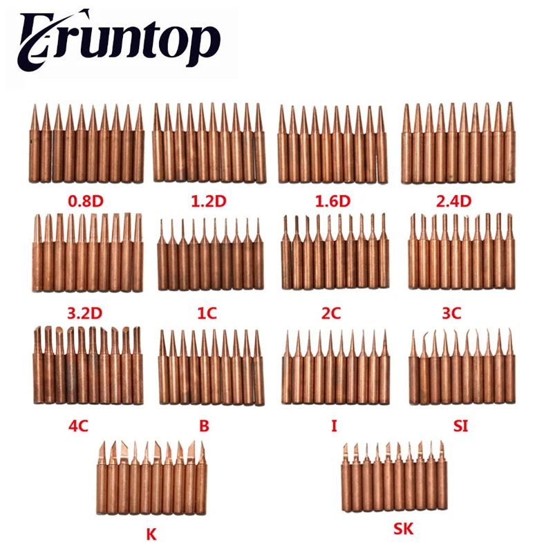 10 шт./лот 900M-T паяльная медь советы для паяльной станции Eruntop 936 937