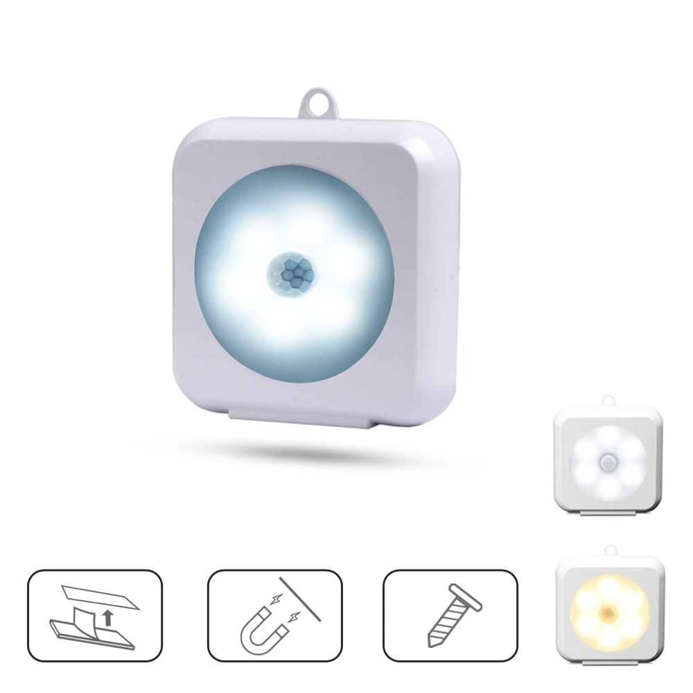 

Magnetic Smart PIR Motion Sensor Night Light LED Luminaria Wireless Induction Detector Wall Lamp for Closet Children's Light