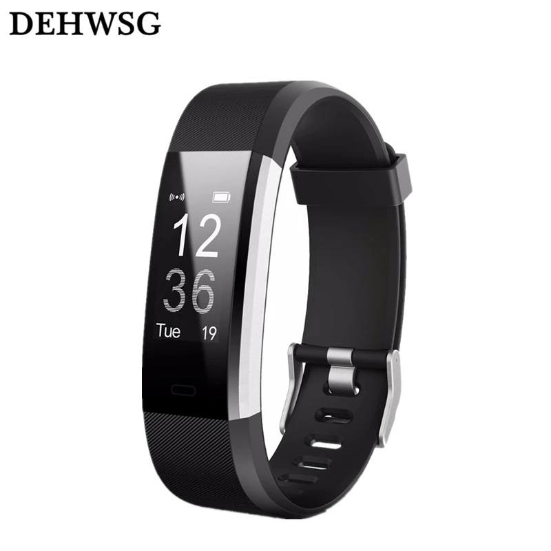 

New ID115HR PLUS Bluetooth smart bracelet sports heart rate smart band Fitness Tracker smart watch For IOS Android pk Fit bit
