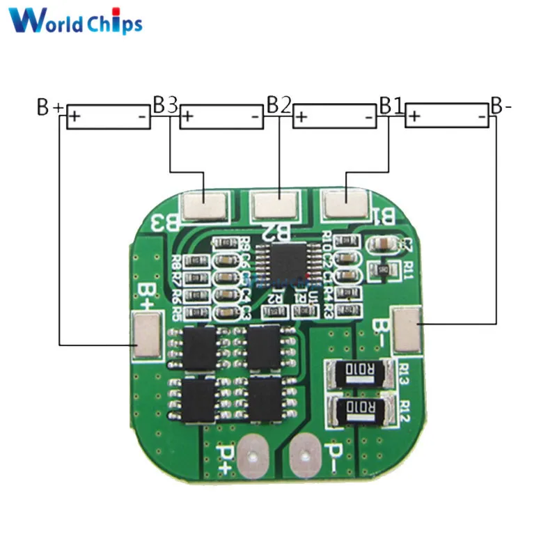 Diymore 4S 14,8 в/16,8 в 20А пиковая литий-ионная BMS PCM плата защиты батареи BMS PCM для литиевых LicoO2 Limn2O4 18650 LI батарея