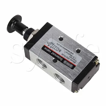 

New 5 Port 2 Postion 1/4" PT Aluminum Alloy Hand Operated Air Valve Manual Control