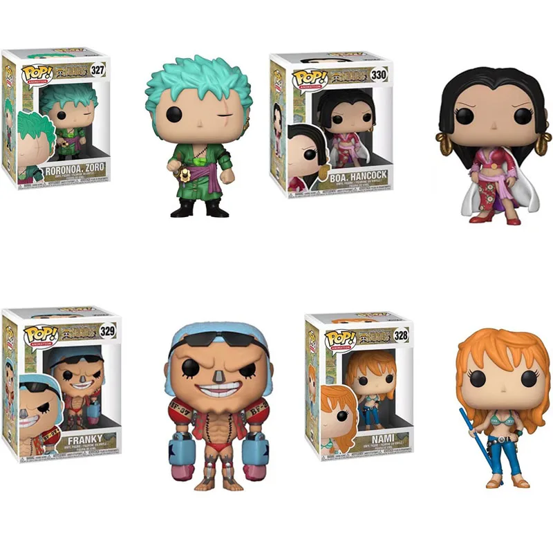 

Funko POP Japanese Anime ONE PIECE Franky/Roronoa Zoro/BOA.HANCOCK/Nami PVC Action Figure Collectible Model toys for chlidren