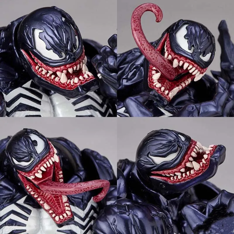 Venom amecomi супер герой yamguchi № 003 фигурку для тинейджеров Revoltech Brinquedos Figurals Коллекция Модель игрушки для детей