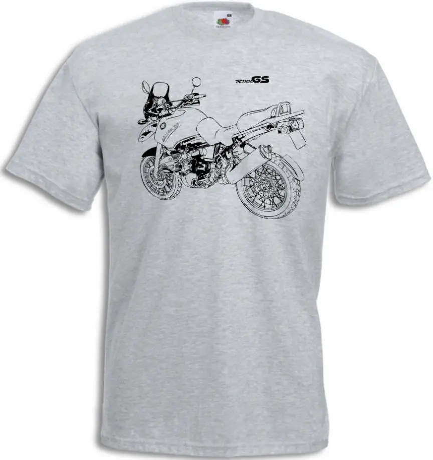 

2019 New Summer Men Hip Hop Tee Shirt R1100GS T-Shirt Street Rally Motorcycle R 1100GS for R 1100 GS Motorrad Fan Slim T-shirt