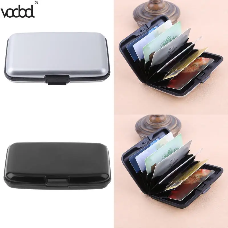 VODOOL Women Men Aluminum Waterproof Metal Wallet Business ID Credit