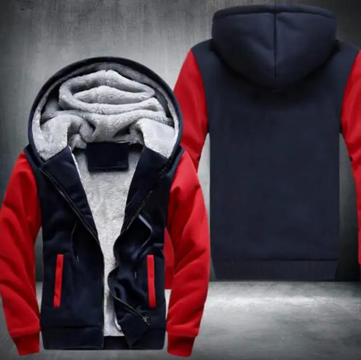 USA SIZE Men Winter Autumn Hoodies Fleece Coat Baseball Uniform