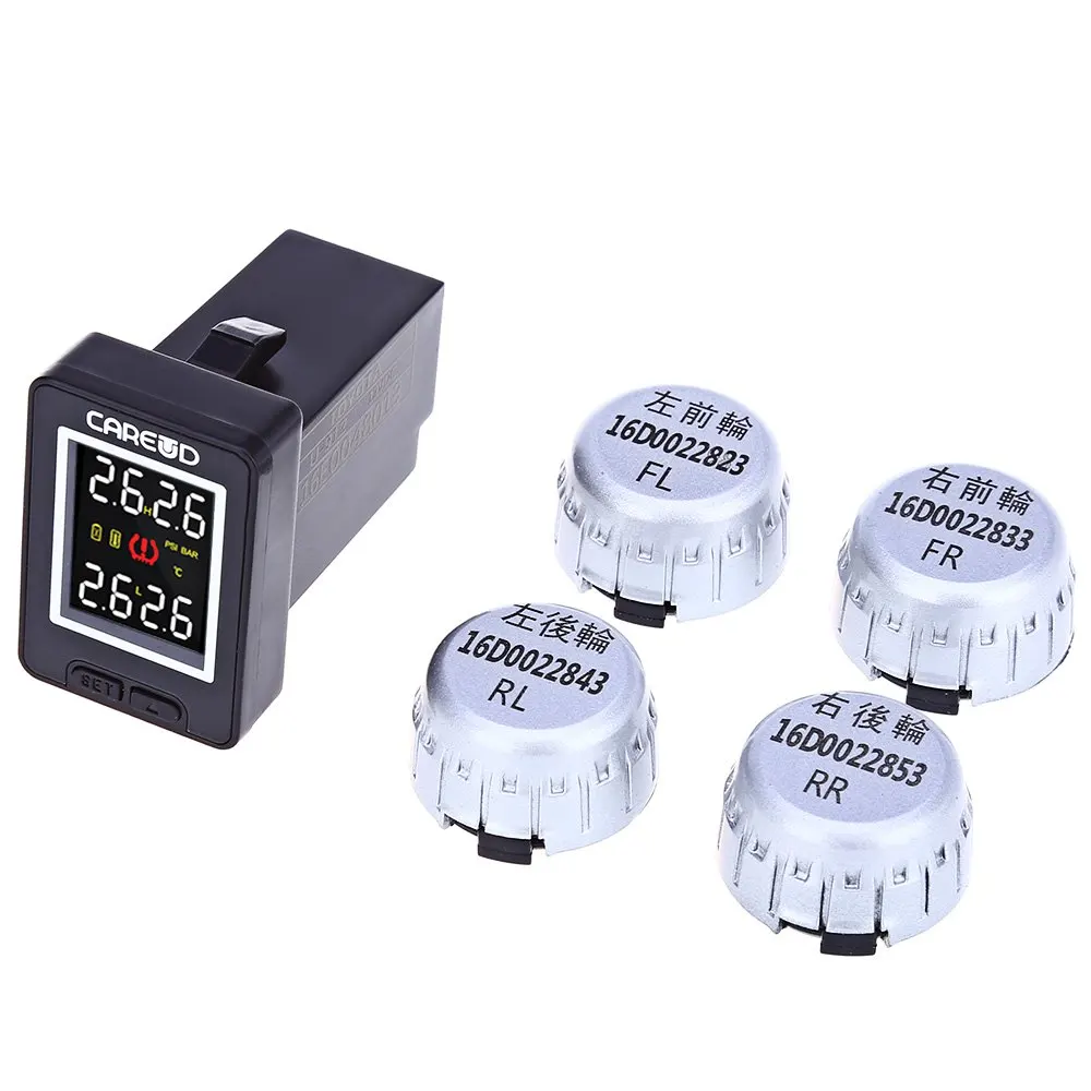 U912 4 External Sensors Pressure Monitoring System Car TPMS PSI BAR Diagnostic Tool for Toyota Electronic Pressure Detection