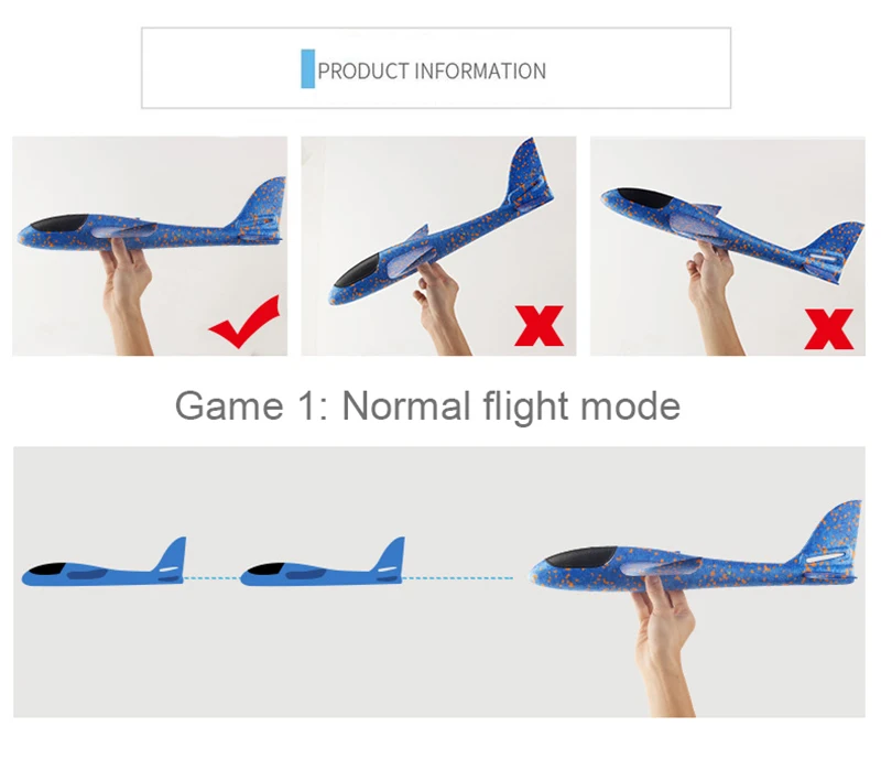 Большой хорошее качество ручной запуск метательный планерный самолет инерционный пенопласт EPP самолет игрушка детский самолет модель открытый забавные игрушки