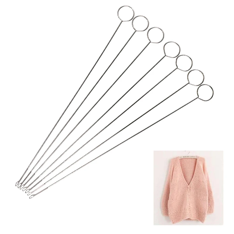 2pcs Embroidery Beading Sewing Needle Embroidery Tapestry Household DIY Hand Stitching Crochet Hooks Tool Kit Sewing Accessories (4)