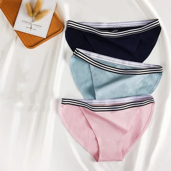 

new 2019 simple Women's thongs panties sexy cotton panties women pants thong cotton shorts female culottes underpants pink girl