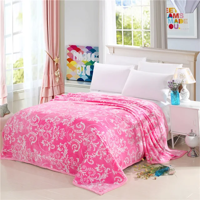 Autunno e inverno moda super morbida flanella coperta di lana divano letto singolo coperta letto king