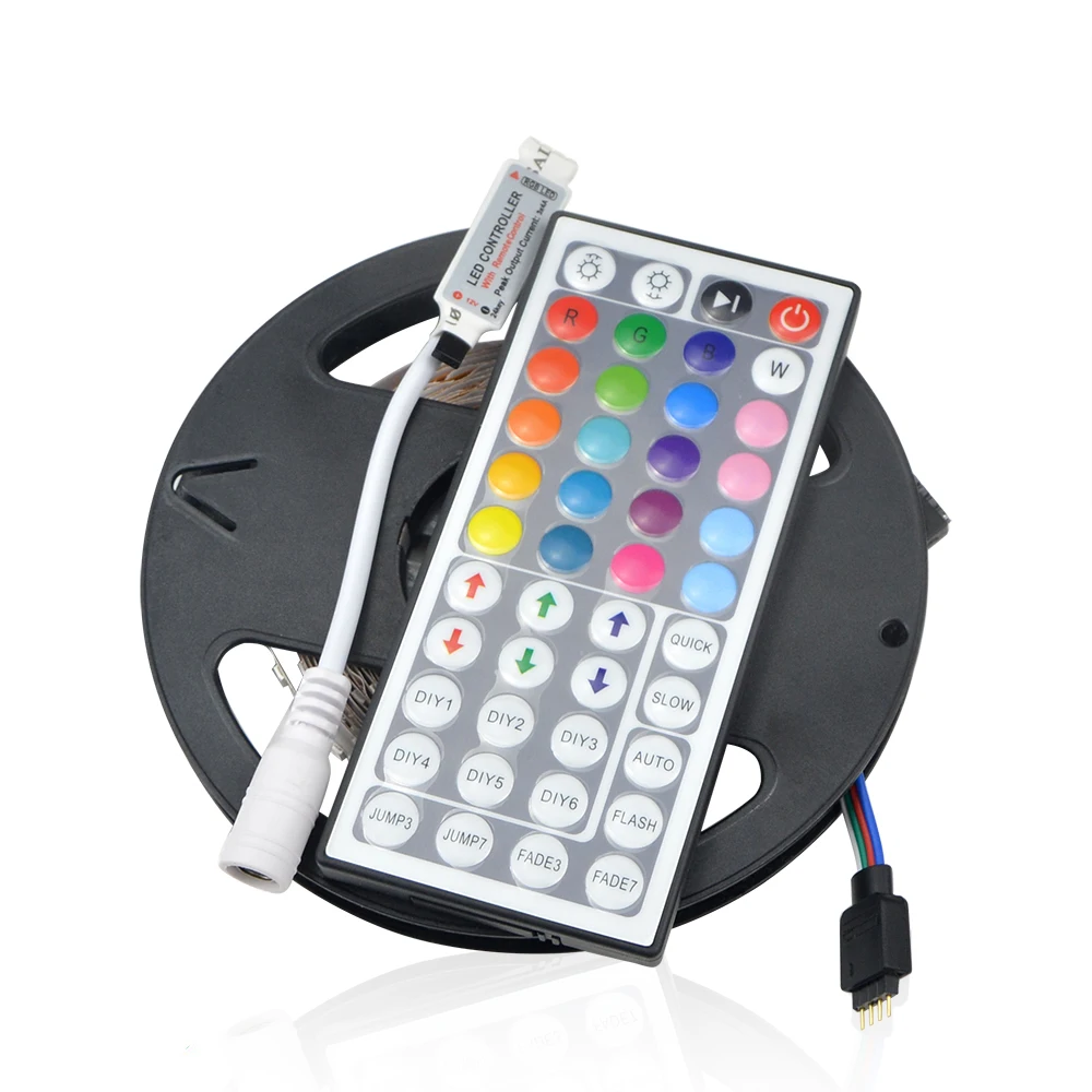 5 м 2835 SMD RGB Светодиодная лента не водонепроницаемая 60 светодиодов/м 12 В