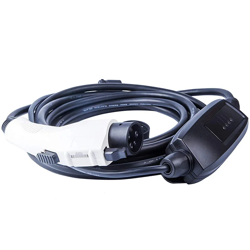 DUOSIDA J1772 ev дома зарядное устройство 10A с 3pin Великобритания plug Тип 1 электрический