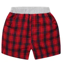 Лидер Летних Продаж Детские шорты для мальчиков и девочек шаровары в полоску решетки плед пять sub Штаны детская одежда детские acrive милая детская одежда