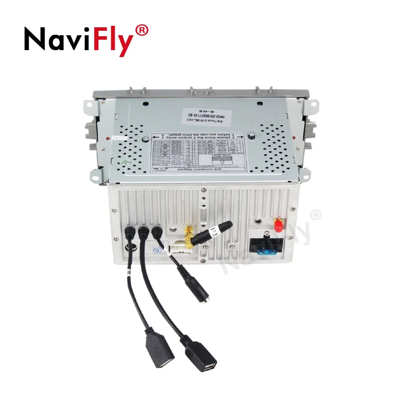 Top NaviFly 2 Din Android 9.1 car dvd GPS for FORD/Focus/S-MAX/Mondeo/C-MAX/Galaxy AutoRadio multimadia stereo player 2G RAM 7708IC 4
