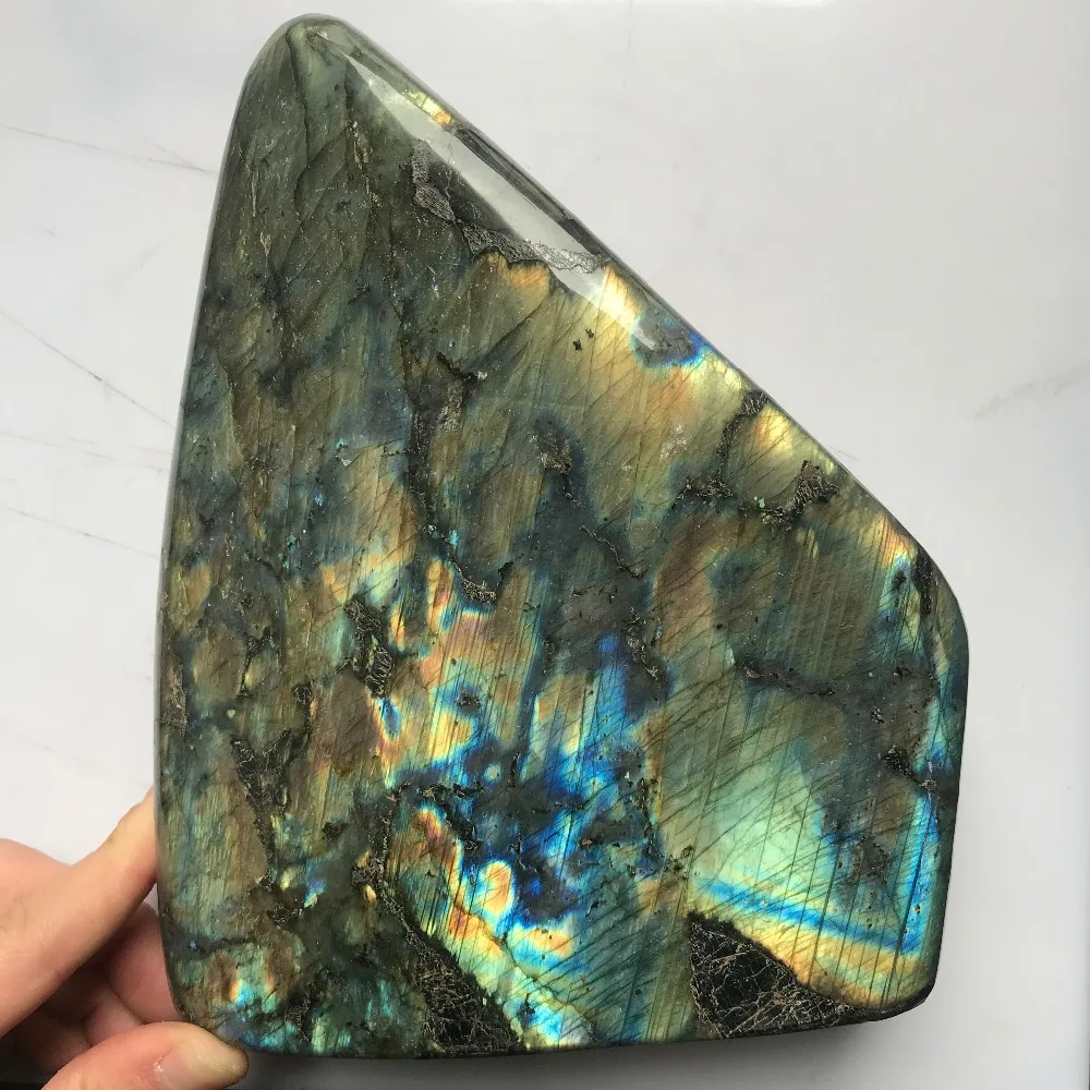Natural Ocean stone quartz crystal Mineral specimen healing 2.2LB