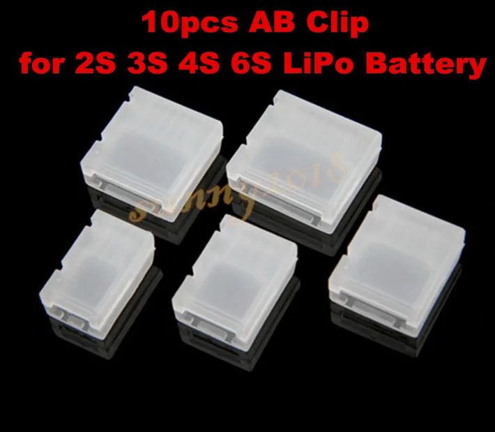 3S 11.1V LiPO charging plug AB clip 10pcs RC battery balance port protector