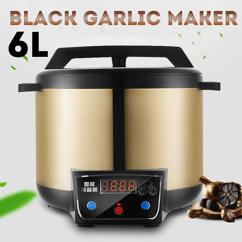

220v 6L Automatic Black Garlic Fermenter Fermentation 90W Stainless Steel Liner Household Electric Black Garlic Machine