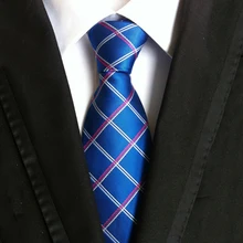 Mantieqingway мужской галстук из полиэфирного шелка Классический Полосатый клетчатый узор 8 см галстуки для мужской формальный деловой печатный галстук-бабочка