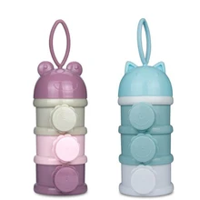 4 слоя мультфильм портативная детская молочная смесь коробка для хранения еды контейнер бутылка F новорожденных детей и детей устройство для кормления