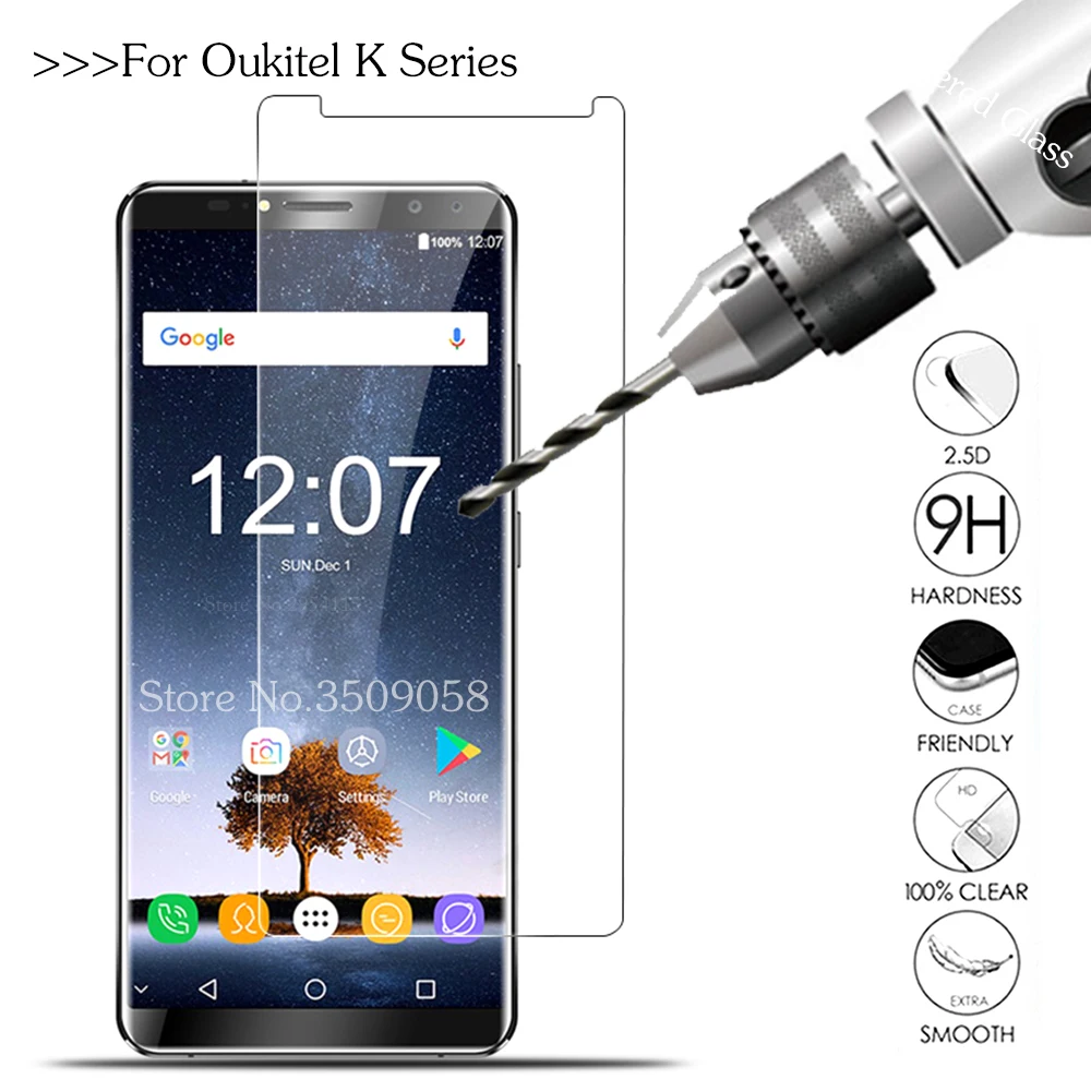 

9H Premiun Tempered Glass For Oukitel K3 K5 K6 K10 Protective Glas On the K8000 K6000 Plus K10000 Pro Screen Protector Film sklo