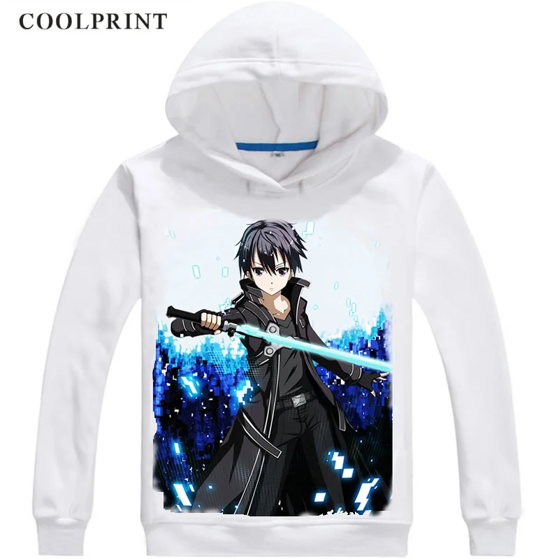 Sword Art Online SAO толстовки с капюшоном Аниме Манга Kirigaya Kazuto Kirito Blackie черный фехтовальщик Косплей толстовки - Цвет: Style 9