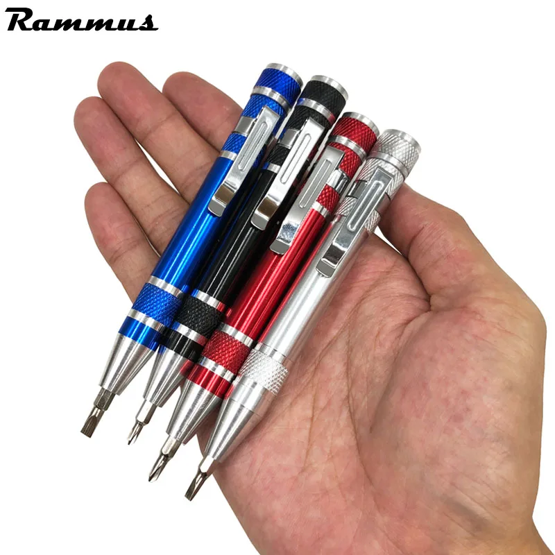 

Portable 8 In 1 Mini Screwdriver Pen Screw Driver Screwdriver Set Repair Tools Kit Hand Tool Set Slotted Phillips PH00 PH0 PH1