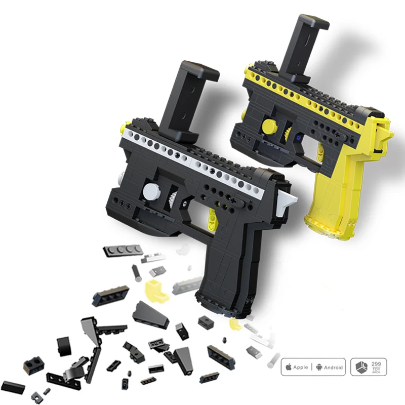 

Toy Block Guns Model Building Assembled Toy Bricks Gun Series MK23 Smart AR Gun Building Blocks Educational Toy For Kids