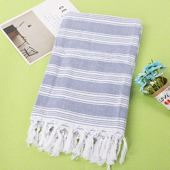 

5 Colors Cotton and linen Turkish Bath Towel With Tassels Thin Travel Camping Bath Sauna Beach Gym Pool Towels New 2019