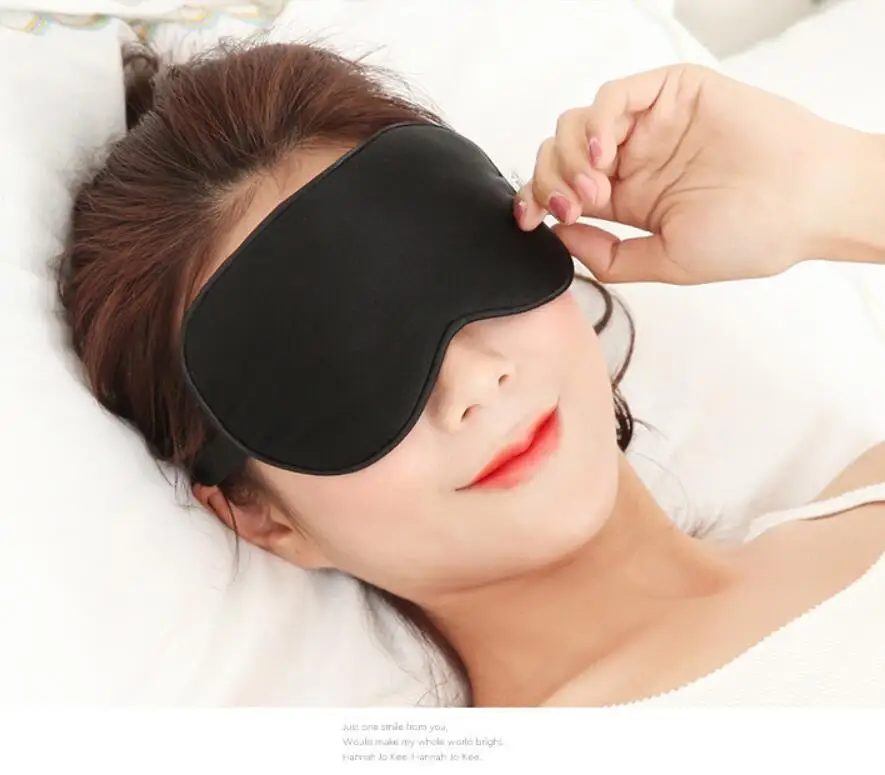 Pure silk eye cover sleep shade of the light to breathe a man and woman
